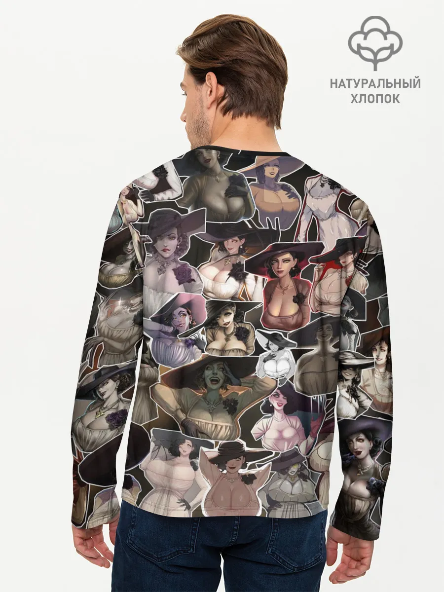 Мужской лонгслив базовый / Dimitrescu stikers style 2