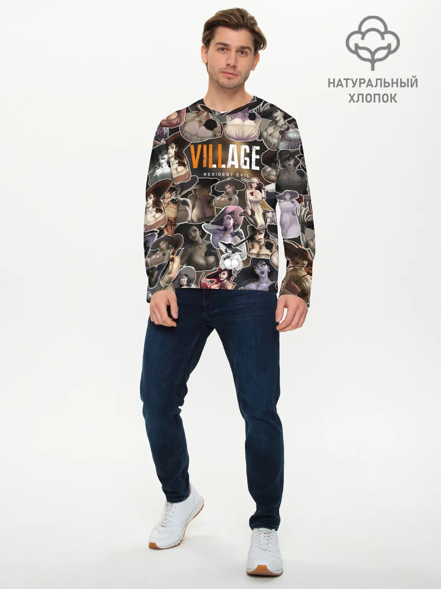 Мужской лонгслив базовый / Dimitrescu stikers style 2