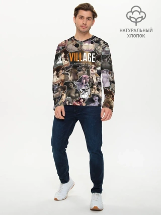 Мужской лонгслив базовый / Dimitrescu stikers style 2