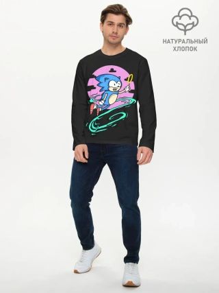 Мужской лонгслив базовый / Flying to ring