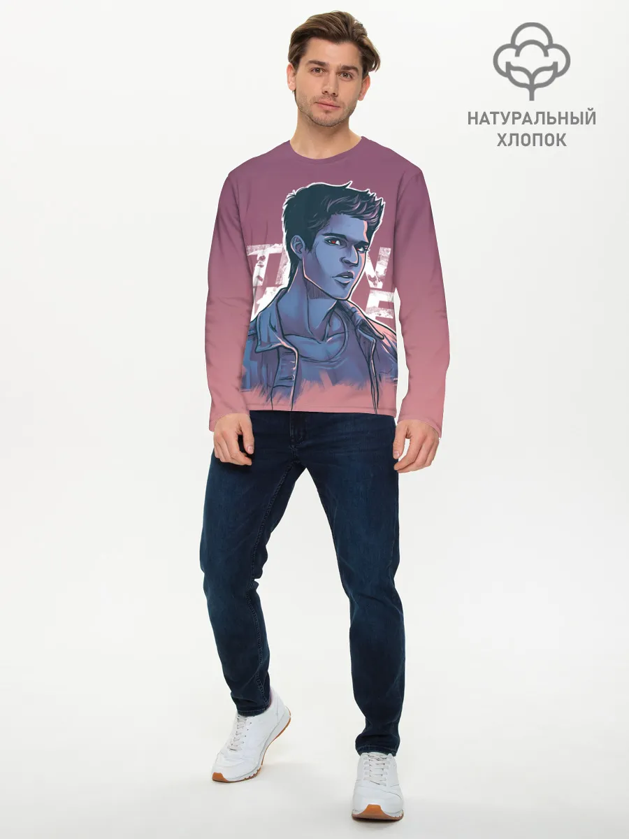 Мужской лонгслив базовый / Teen Wolf Scott McCall