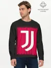 Мужской лонгслив базовый / JUVENTUS / ЮВЕНТУС / НЕОН