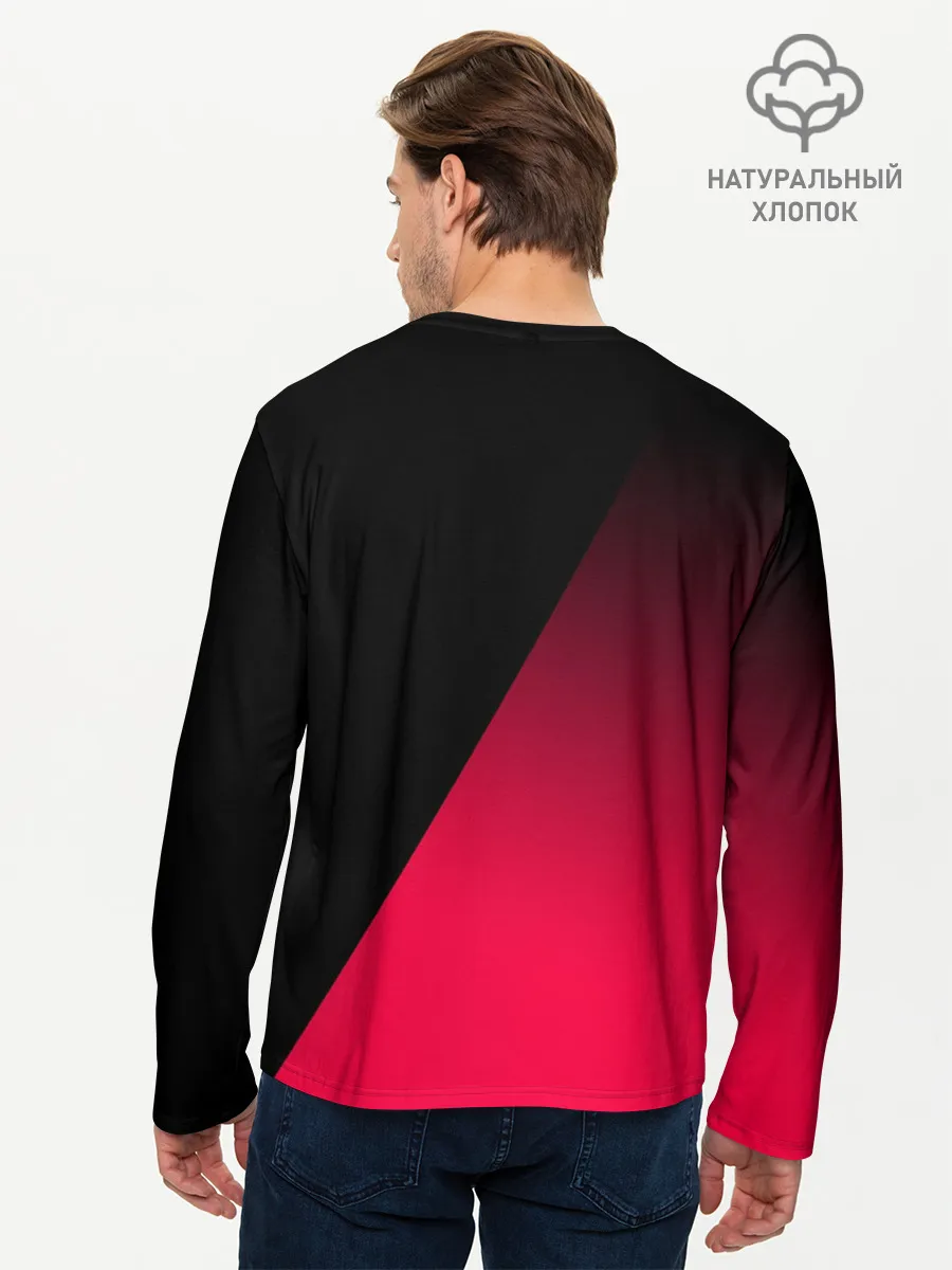 Мужской лонгслив базовый / JUVENTUS / ЮВЕНТУС / НЕОН