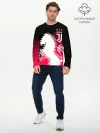 Мужской лонгслив базовый / JUVENTUS / ЮВЕНТУС / НЕОН