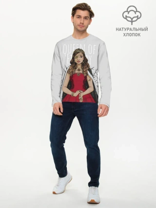 Мужской лонгслив базовый / Queen of Fillory
