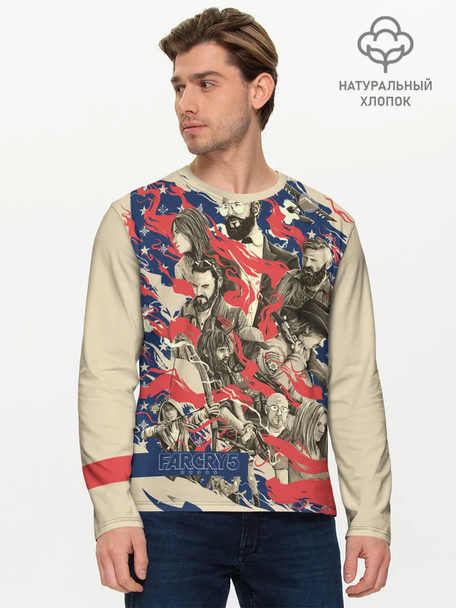 Мужской лонгслив базовый / Far Cry 5