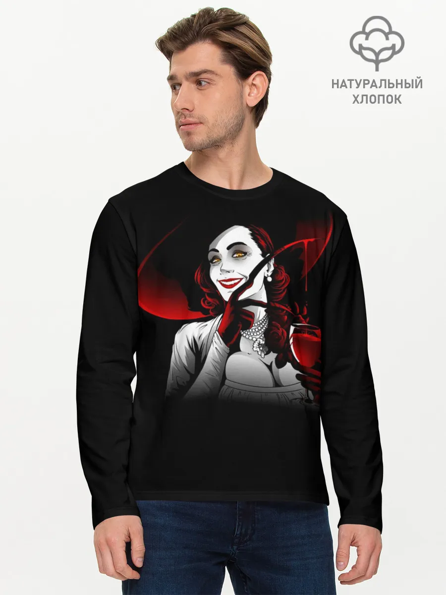Мужской лонгслив базовый / Resident Evil Леди Вампир