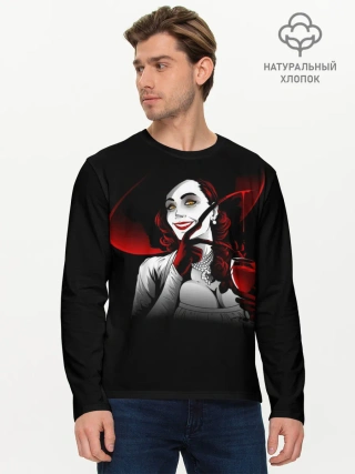Мужской лонгслив базовый / Resident Evil Леди Вампир