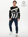 Мужской лонгслив базовый / JUVENTUS / ЮВЕНТУС / ПОЛОСЫ
