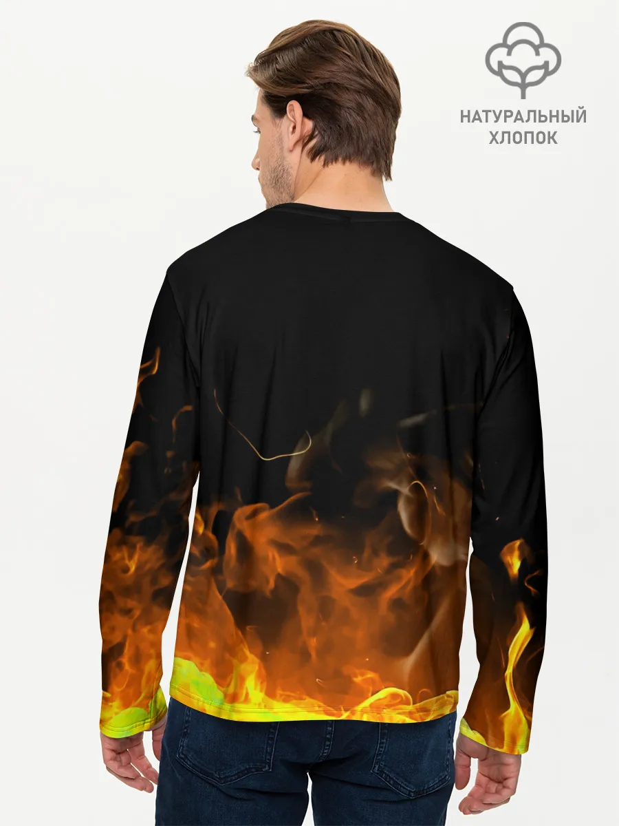 Мужской лонгслив базовый / Секре Сваллотейл в огне Неро