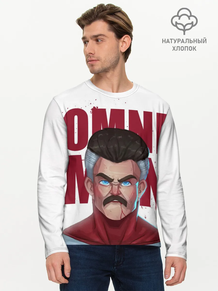 Мужской лонгслив базовый / Омни Мен