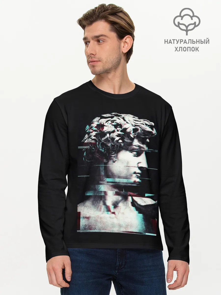 Мужской лонгслив базовый / David Glitch