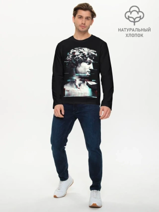 Мужской лонгслив базовый / David Glitch