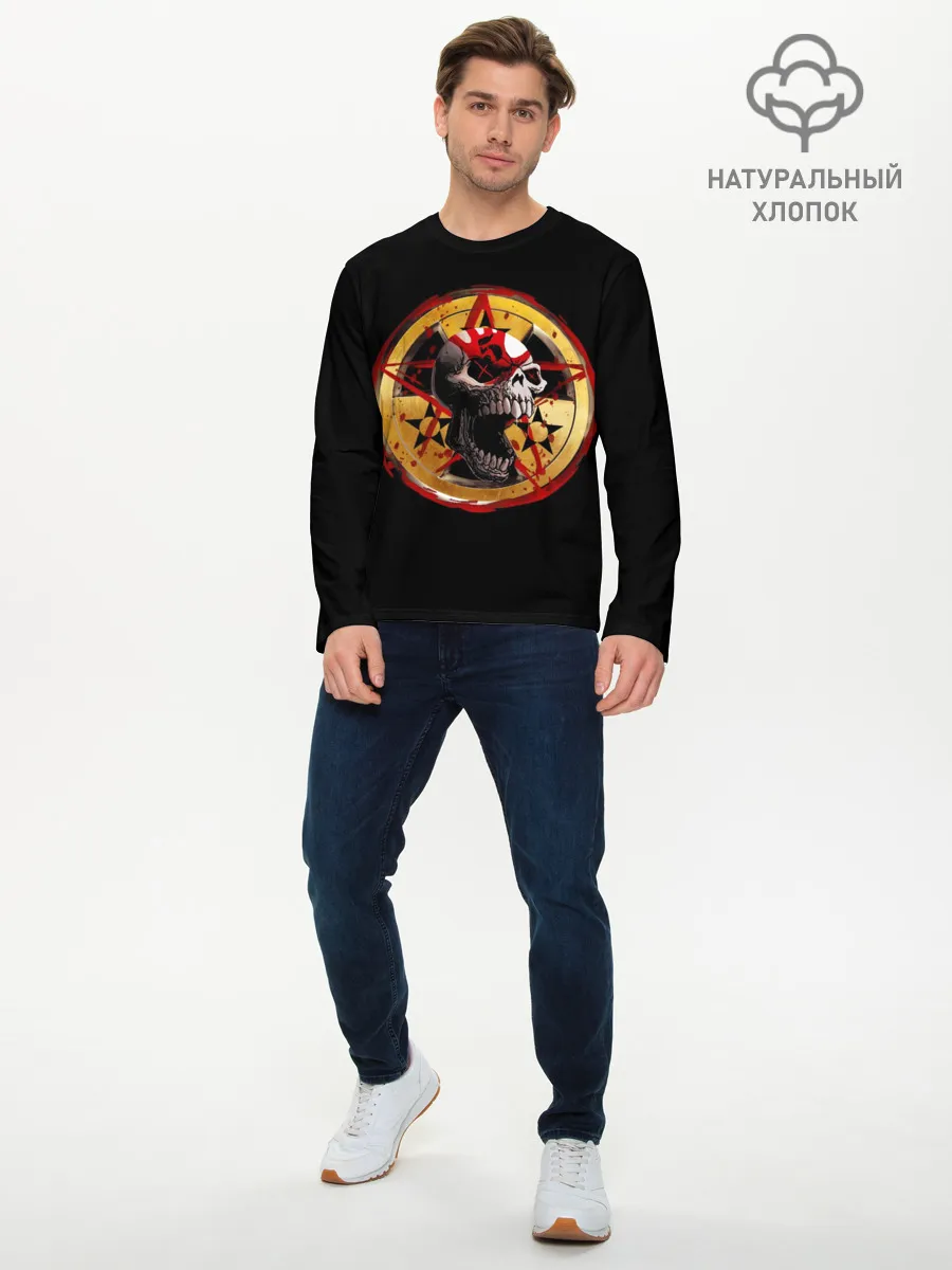 Мужской лонгслив базовый / Five Finger Death Punch | FFDP
