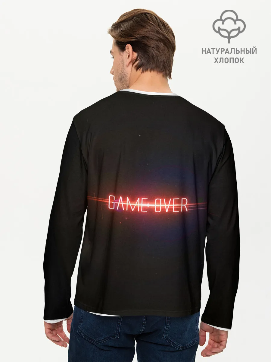 Мужской лонгслив базовый / Старт - игра окончена