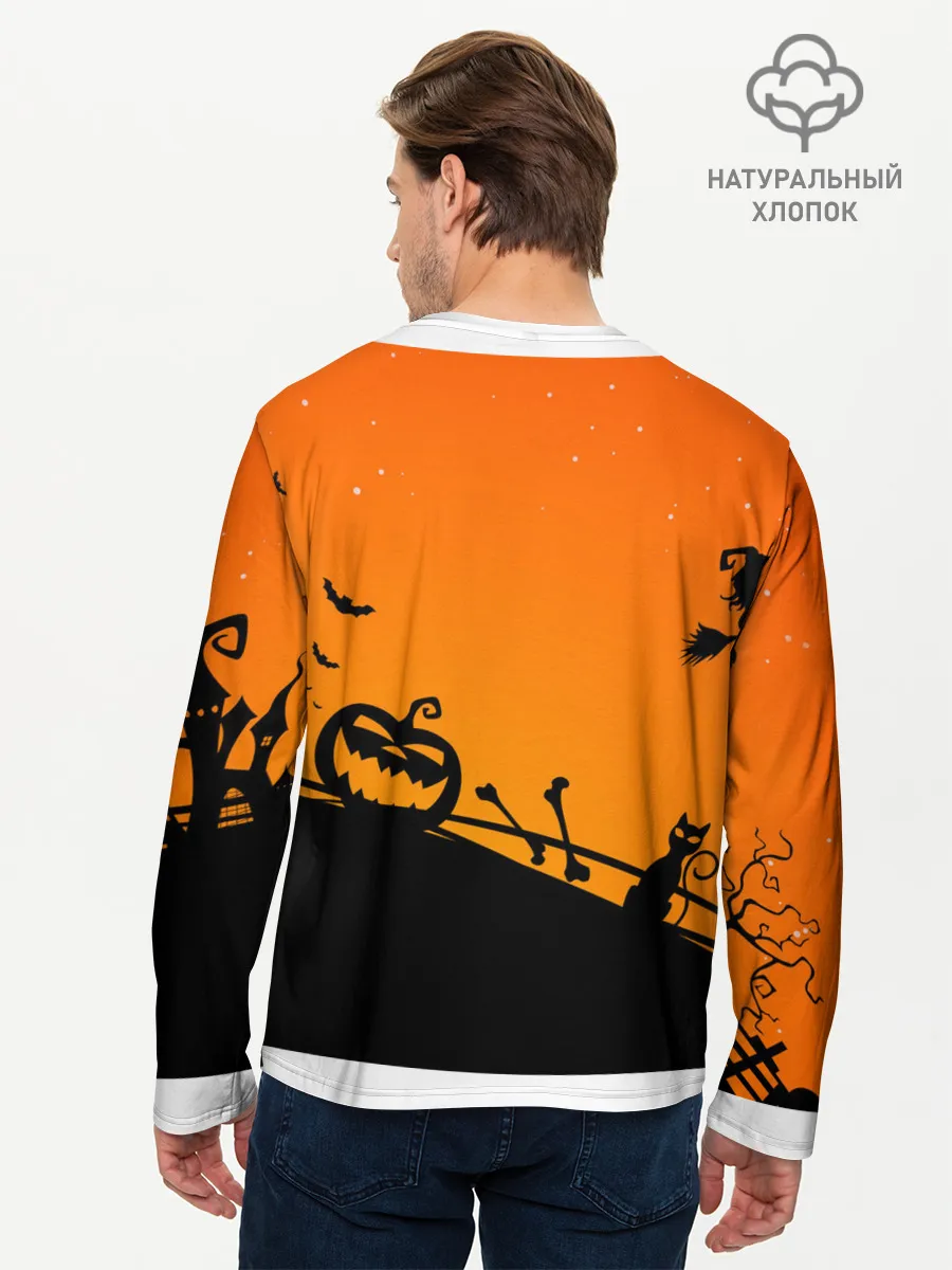 Мужской лонгслив базовый / Хэллоуин