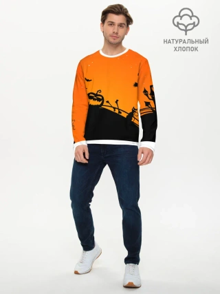 Мужской лонгслив базовый / Хэллоуин