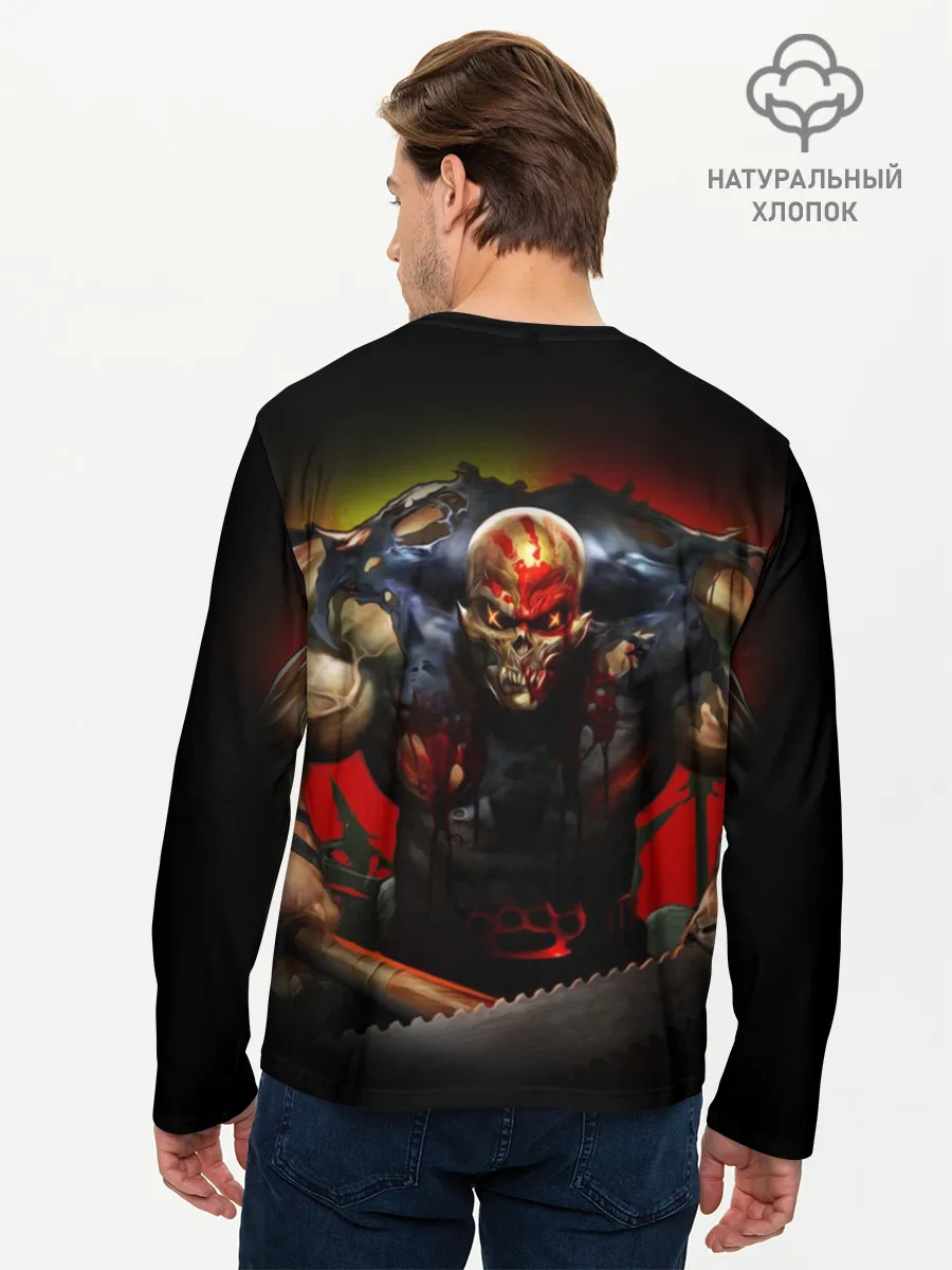 Мужской лонгслив базовый / Five Finger Death Punch Skull