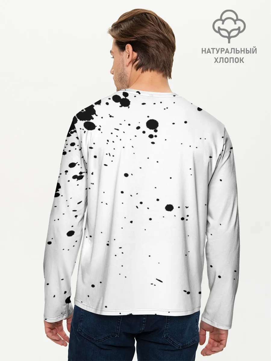 Мужской лонгслив базовый / Аста | Юно Чёрный клевер