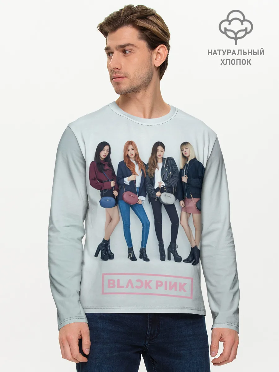 Мужской лонгслив базовый / Blackpink Squad