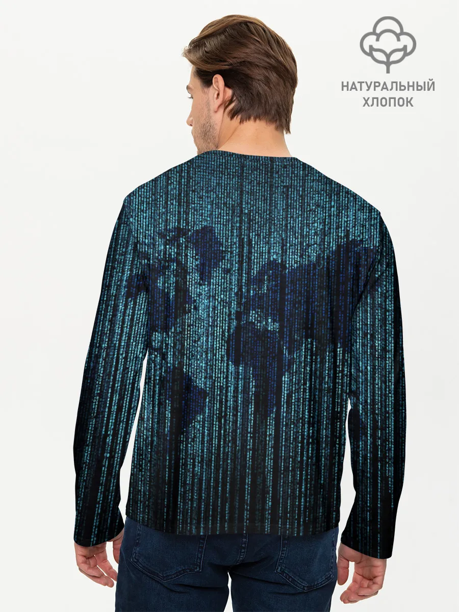 Мужской лонгслив базовый / Цифровой Мир