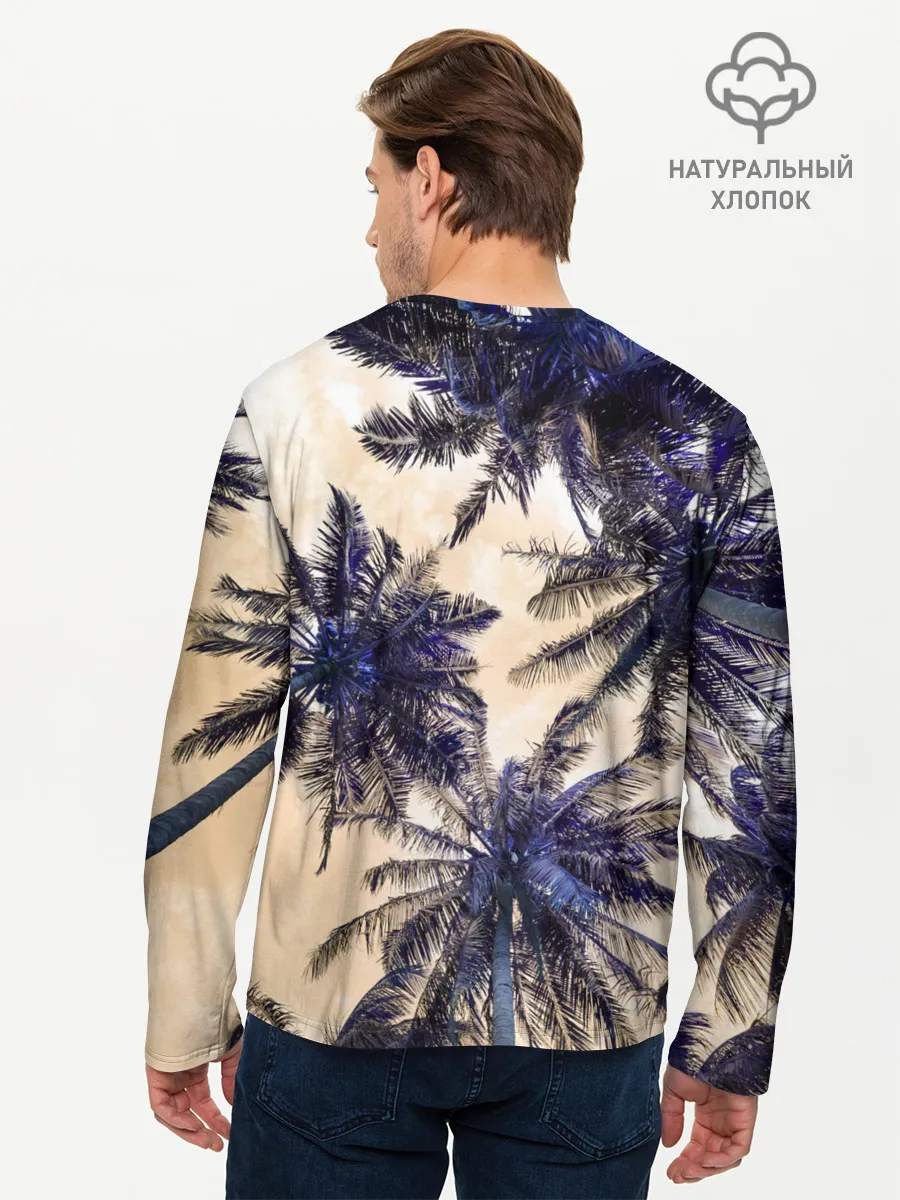 Мужской лонгслив базовый / Тропики