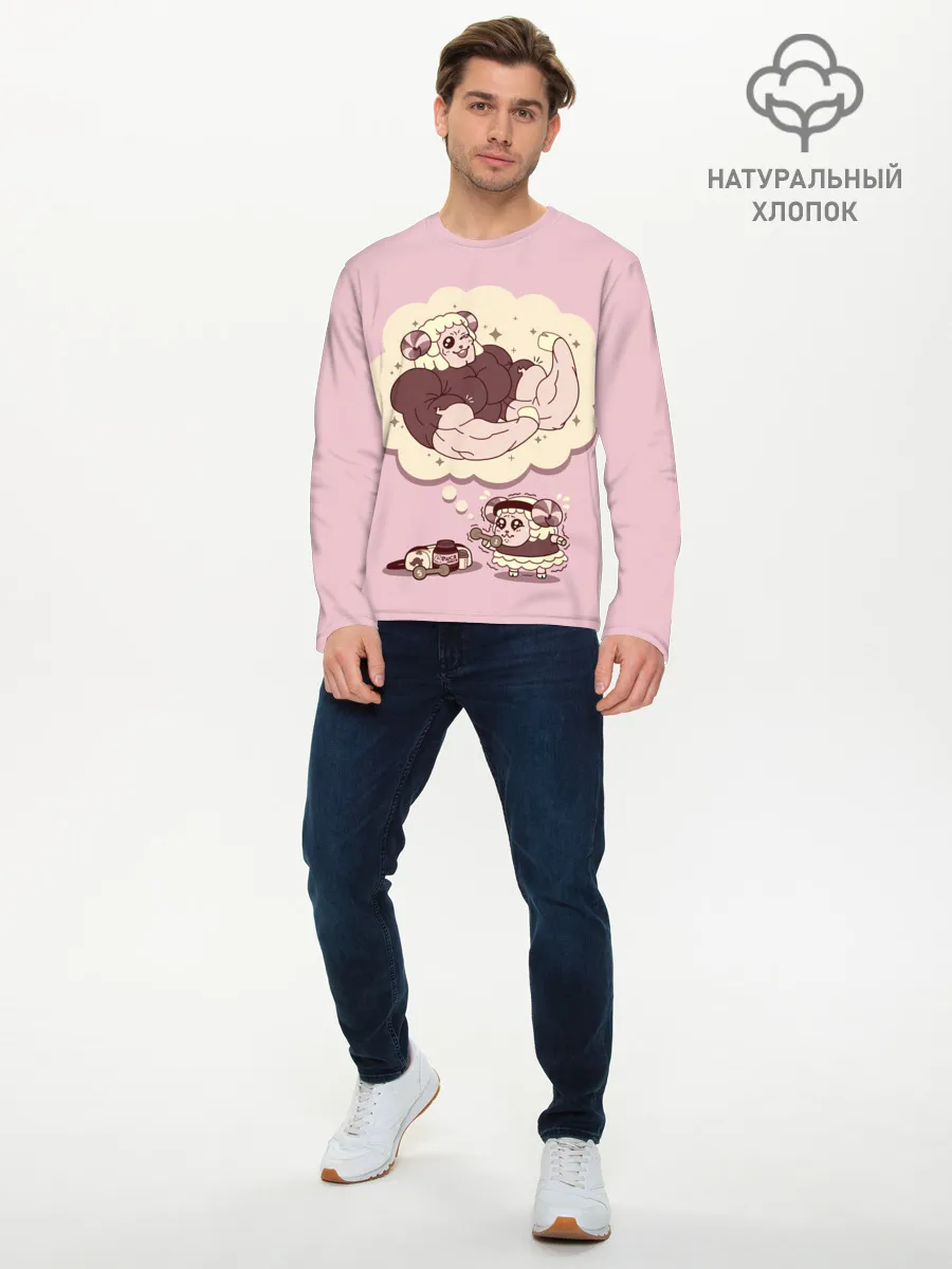 Мужской лонгслив базовый / Sheep workout