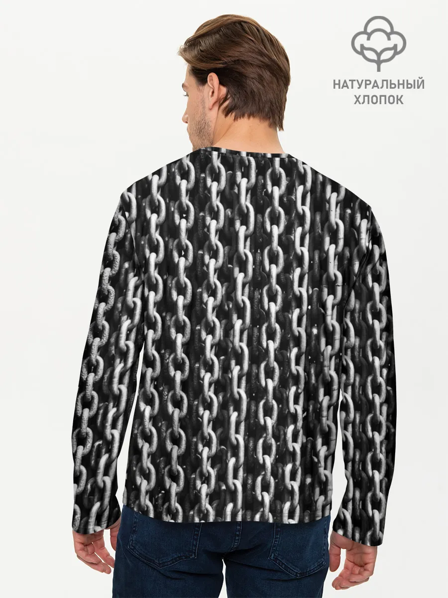 Мужской лонгслив базовый / Якорные Цепи