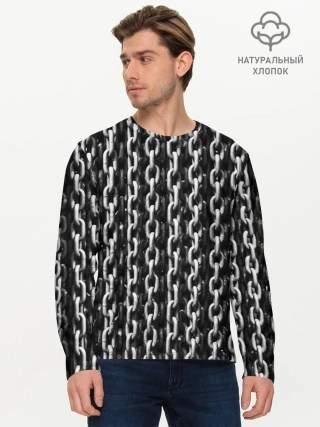 Мужской лонгслив базовый / Якорные Цепи