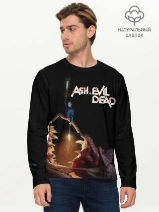 Мужской лонгслив базовый / Эш против демона