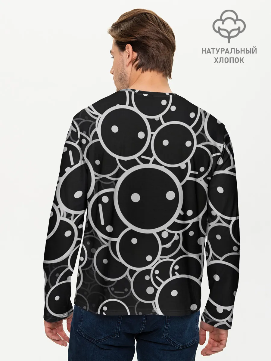 Мужской лонгслив базовый / Smile Texture