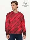 Мужской лонгслив базовый / Red Boards Texture