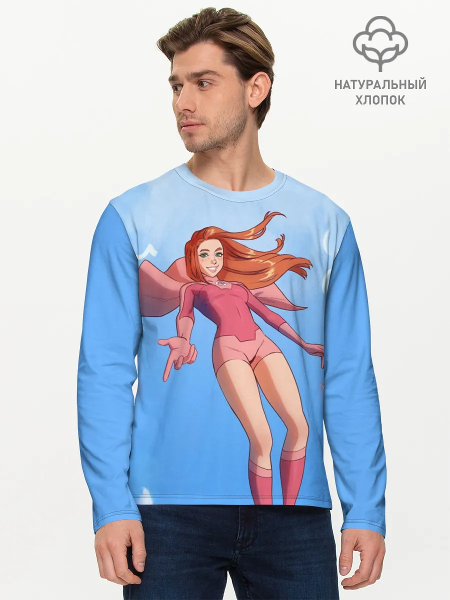 Мужской лонгслив базовый / Атомная Ева