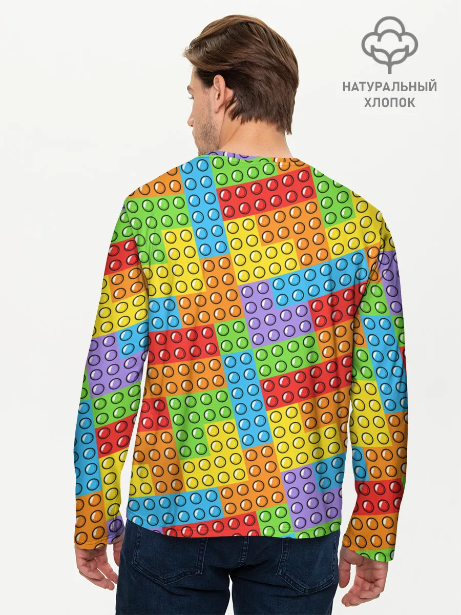 Мужской лонгслив базовый / POP IT / SIMPLE DIMPLE