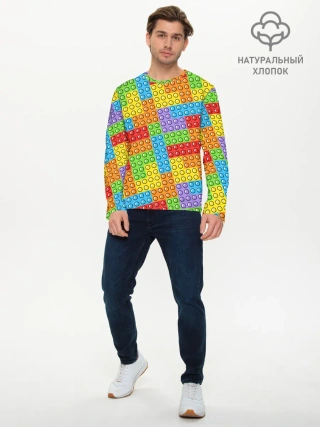 Мужской лонгслив базовый / POP IT / SIMPLE DIMPLE