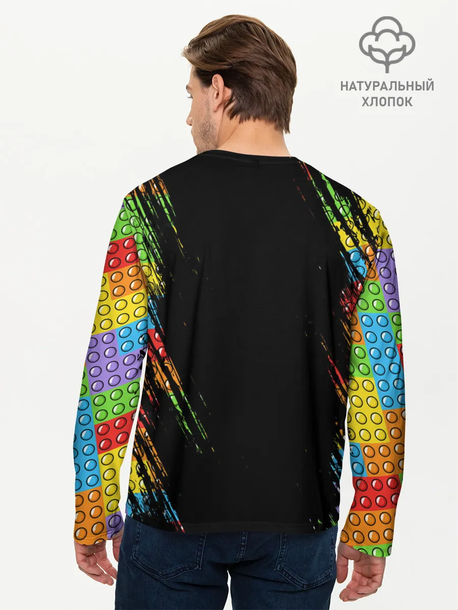 Мужской лонгслив базовый / POP IT / SIMPLE DIMPLE