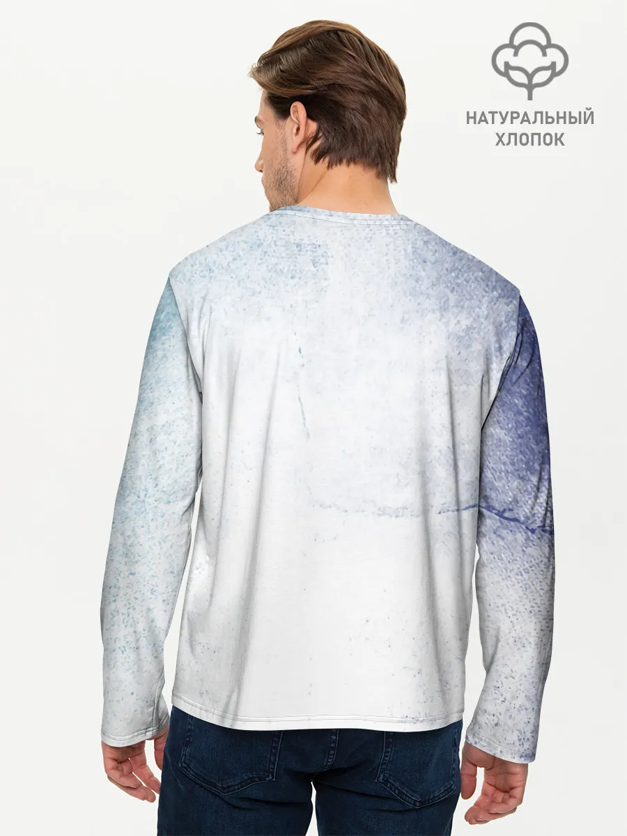 Мужской лонгслив базовый / Стена Аста Чёрный клевер