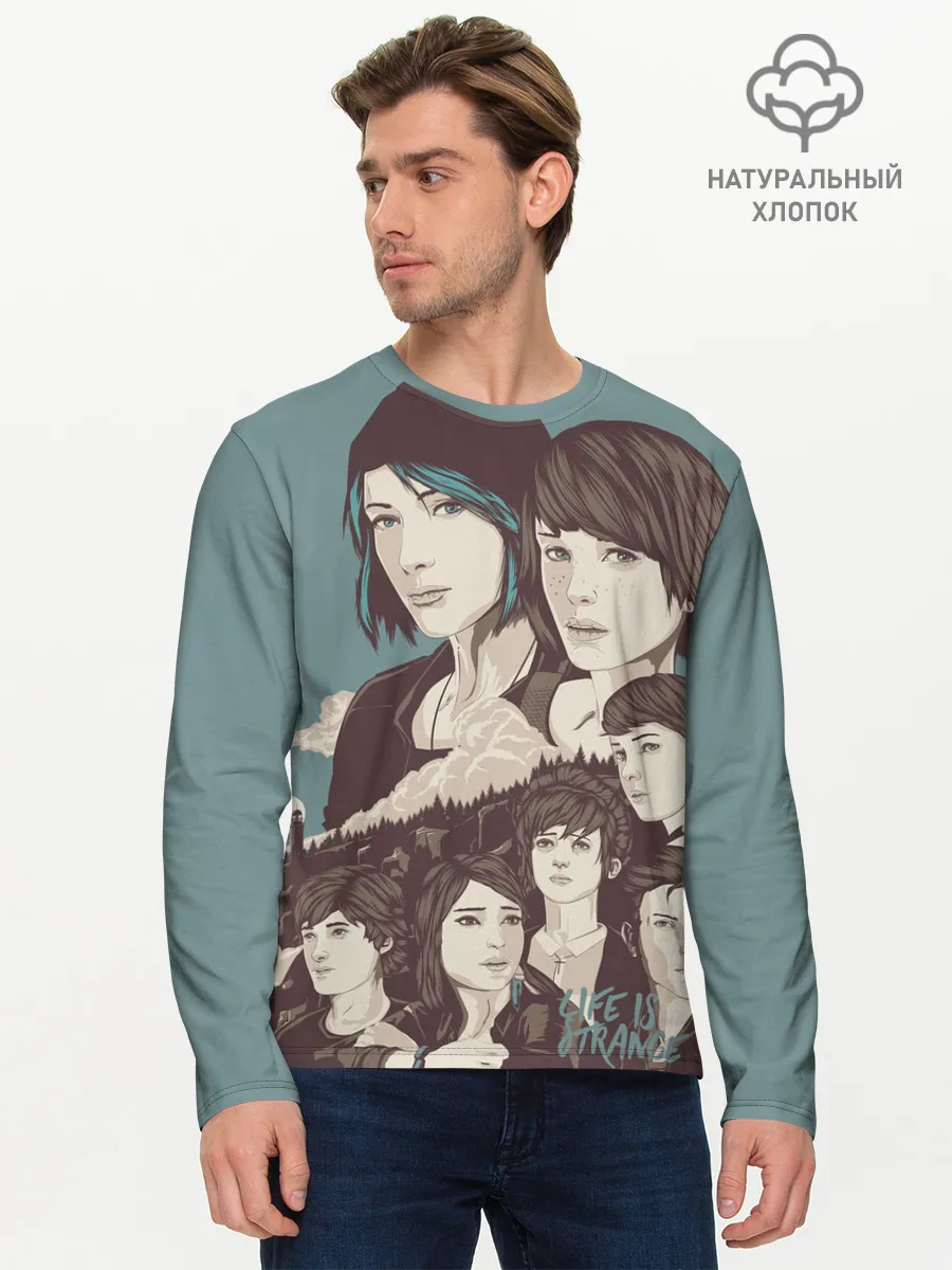 Мужской лонгслив базовый / Life Is Strange