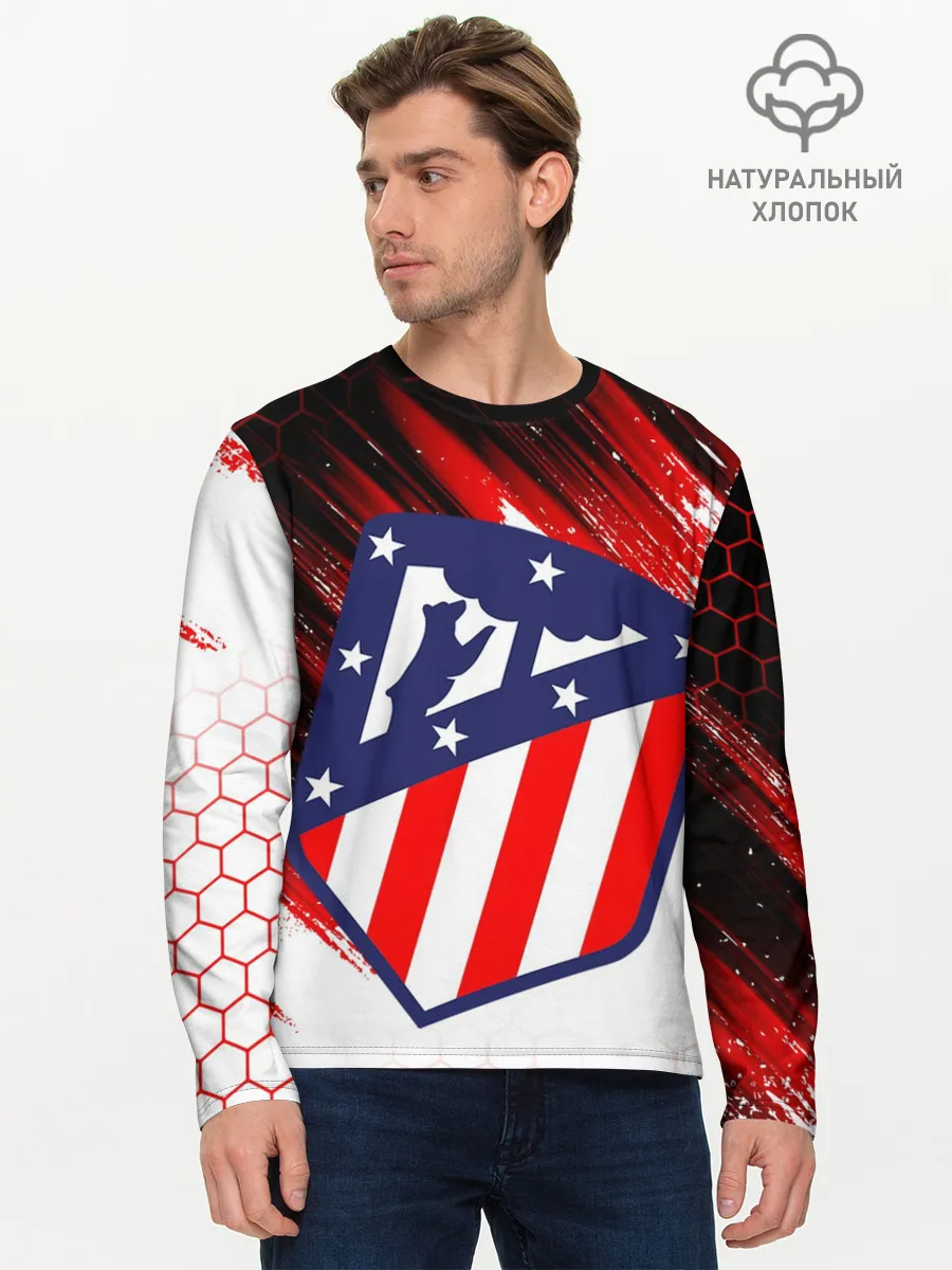 Мужской лонгслив базовый / ATLETICO DE MADRID / АТЛЕТИКО