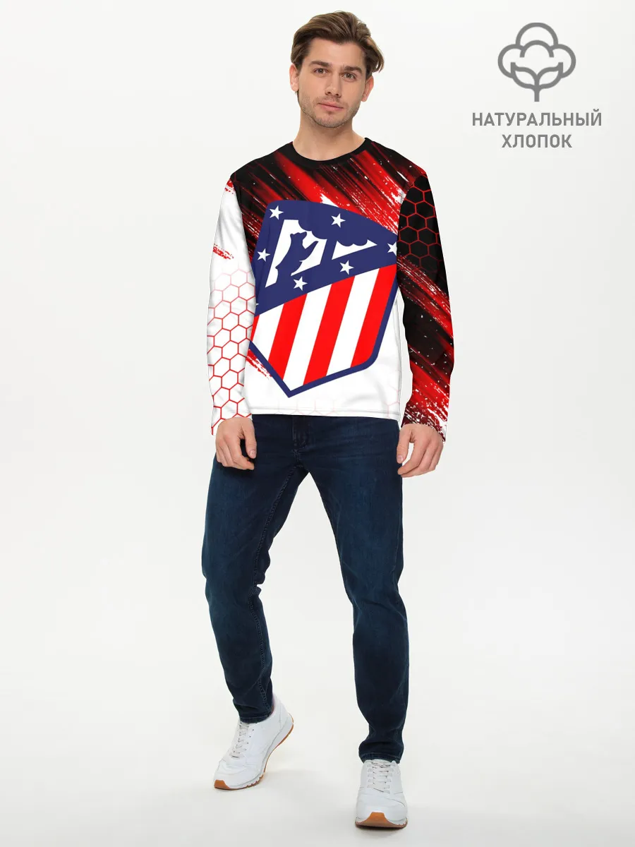 Мужской лонгслив базовый / ATLETICO DE MADRID / АТЛЕТИКО