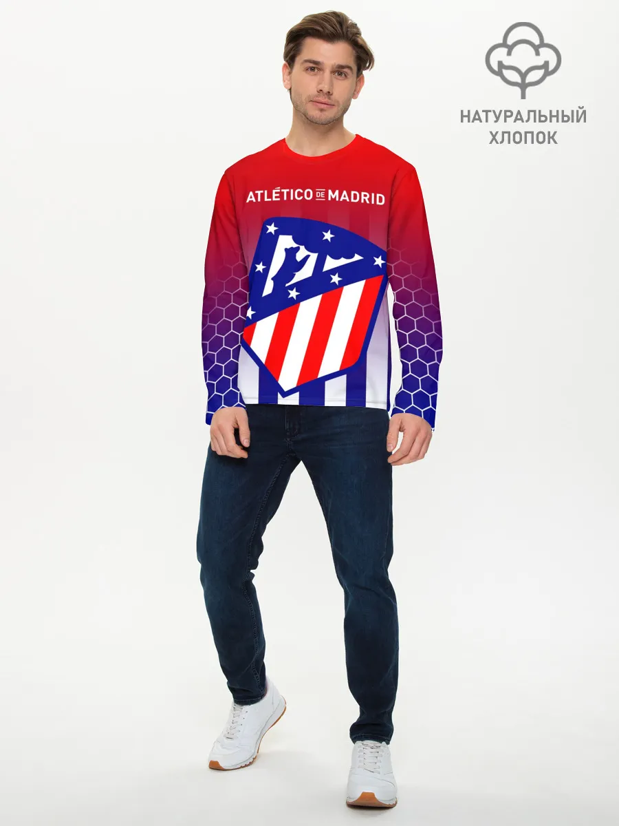 Мужской лонгслив базовый / ATLETICO DE MADRID / АТЛЕТИКО