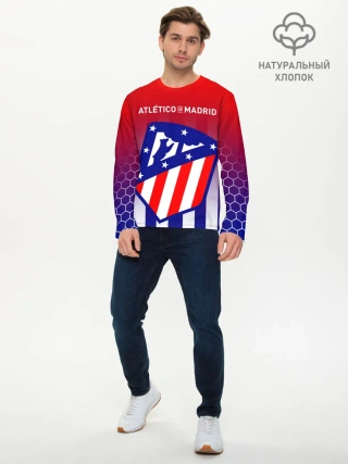 Мужской лонгслив базовый / ATLETICO DE MADRID / АТЛЕТИКО