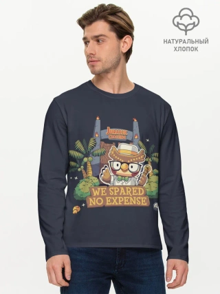 Мужской лонгслив базовый / Jurassic Crossing