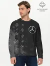 Мужской лонгслив базовый / Мерседес - Взрыв