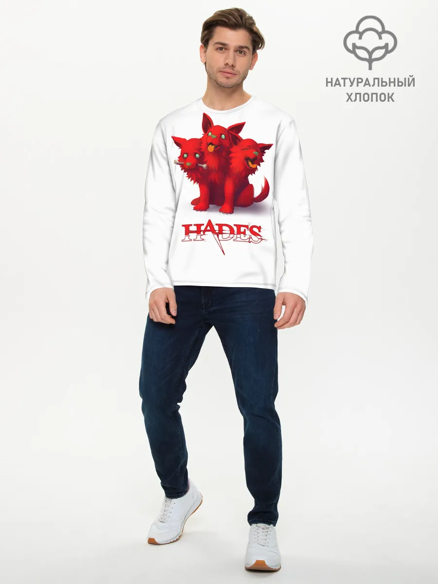 Мужской лонгслив базовый / Hades wolf