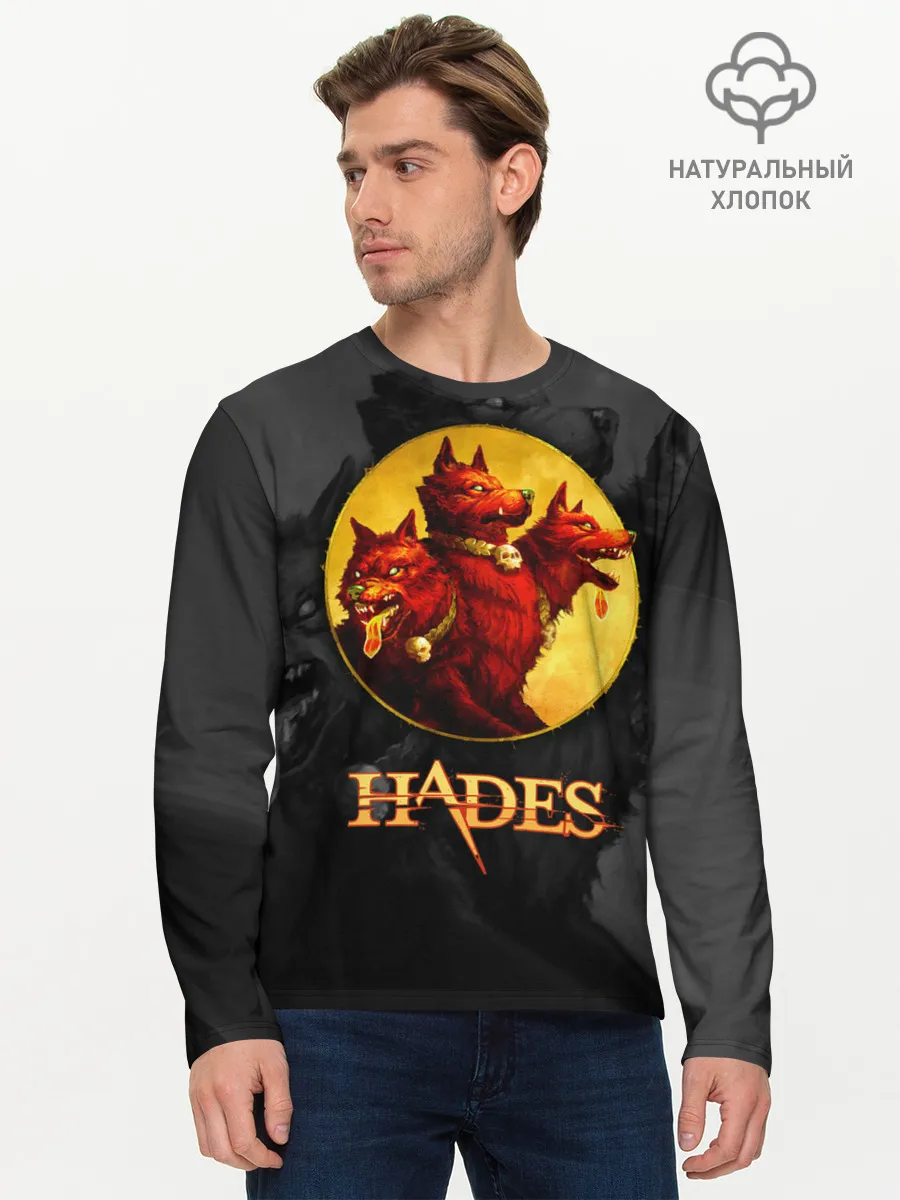 Мужской лонгслив базовый / Hades wolf