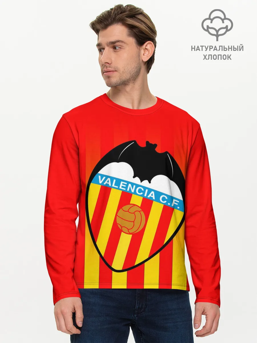 Мужской лонгслив базовый / FC VALENCIA / ФК ВАЛЕНСИЯ