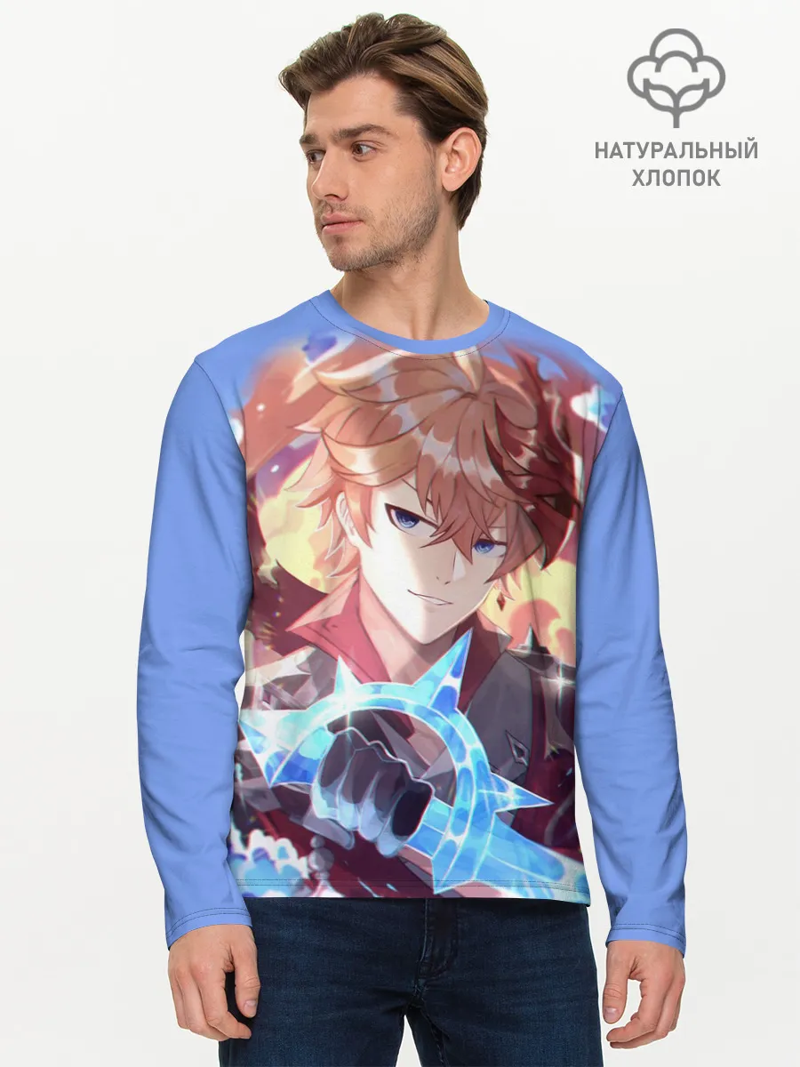 Мужской лонгслив базовый / ТАРТАЛЬЯ / ГЕНШИН ИМПАКТ