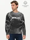 Мужской лонгслив базовый / METALLICA РАЗРЯД МОЛНИИ