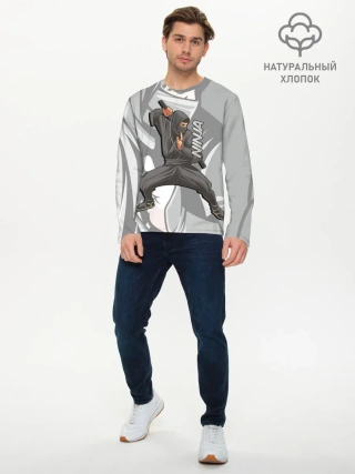 Мужской лонгслив базовый / Ниндзя